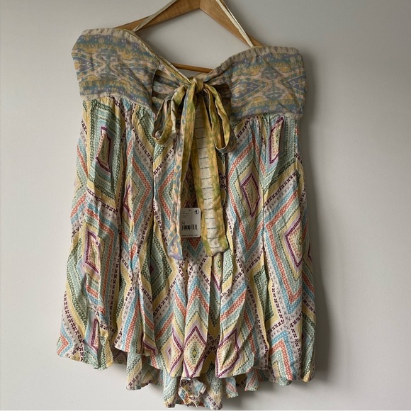 NWT Free People Elowen Strapless Romper Medium - Picture 6 of 12